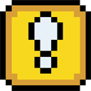 Retro Block - Exclamation icon